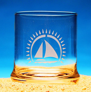 Sailing Away Cocktail Glass