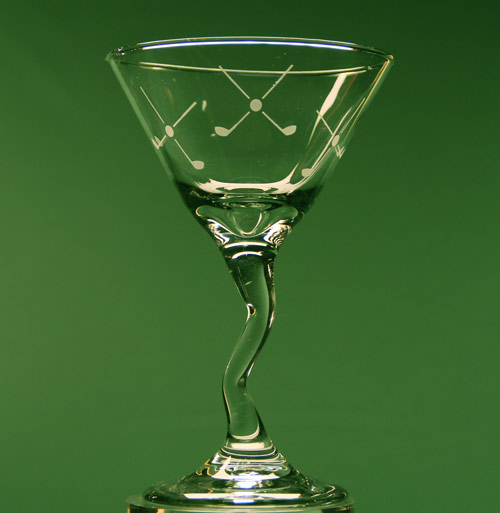 Golf Martini Glass