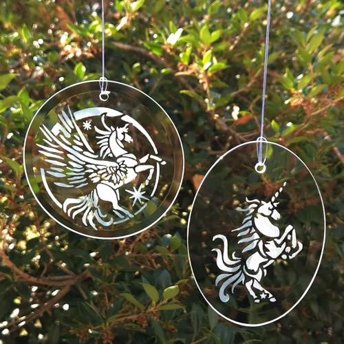 Pegasus & Unicorn Suncatchers