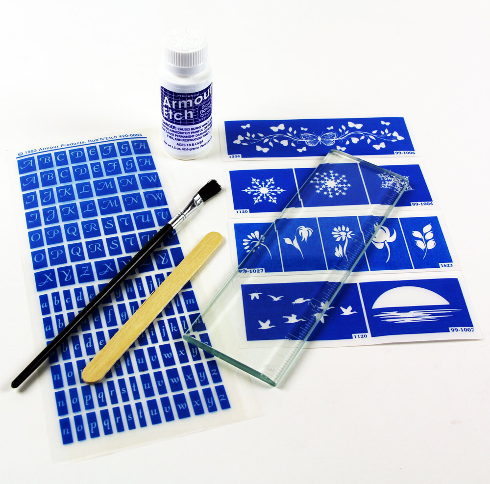 292400 Clear Glass RULER kit Your Glass Etching