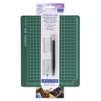 61-4163 - 7.5 X 9IN CUTTING MAT W/KNIFE AND BLADES