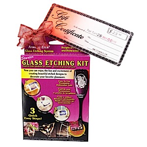 S10-0100 - Starter Glass Etching Kit & Gift Certificate