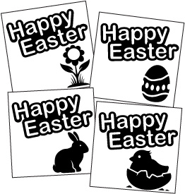 60-3910E - Limited Time Easter Etchable Square Coaster 