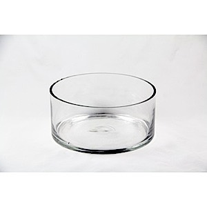 30-2351 - Clear Vase 9" dia x 4" high