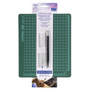61-4163 - 7.5 X 9IN CUTTING MAT W/KNIFE AND BLADES