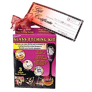 S10-0100 - Starter Glass Etching Kit & Gift Certificate