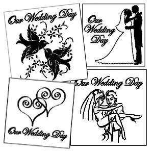 60-3910W - Limited Time Wedding  Etchable Square Coaster (4pc)