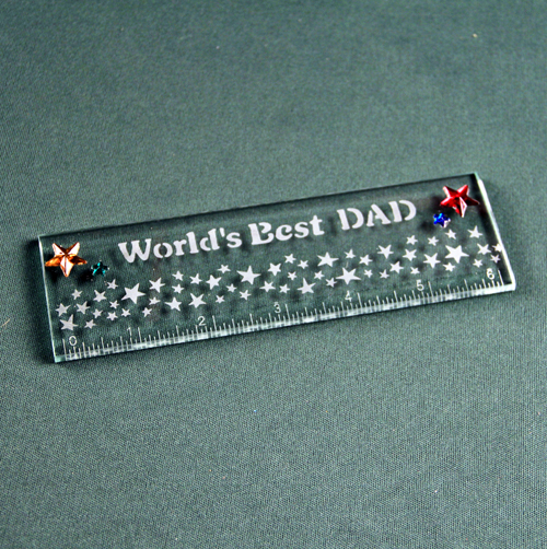 Best Dad Ruler - Etchworld.com - Glass Etching Supplies Superstore