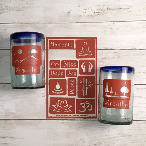 Breathe Naturescape Handblown Tumblers