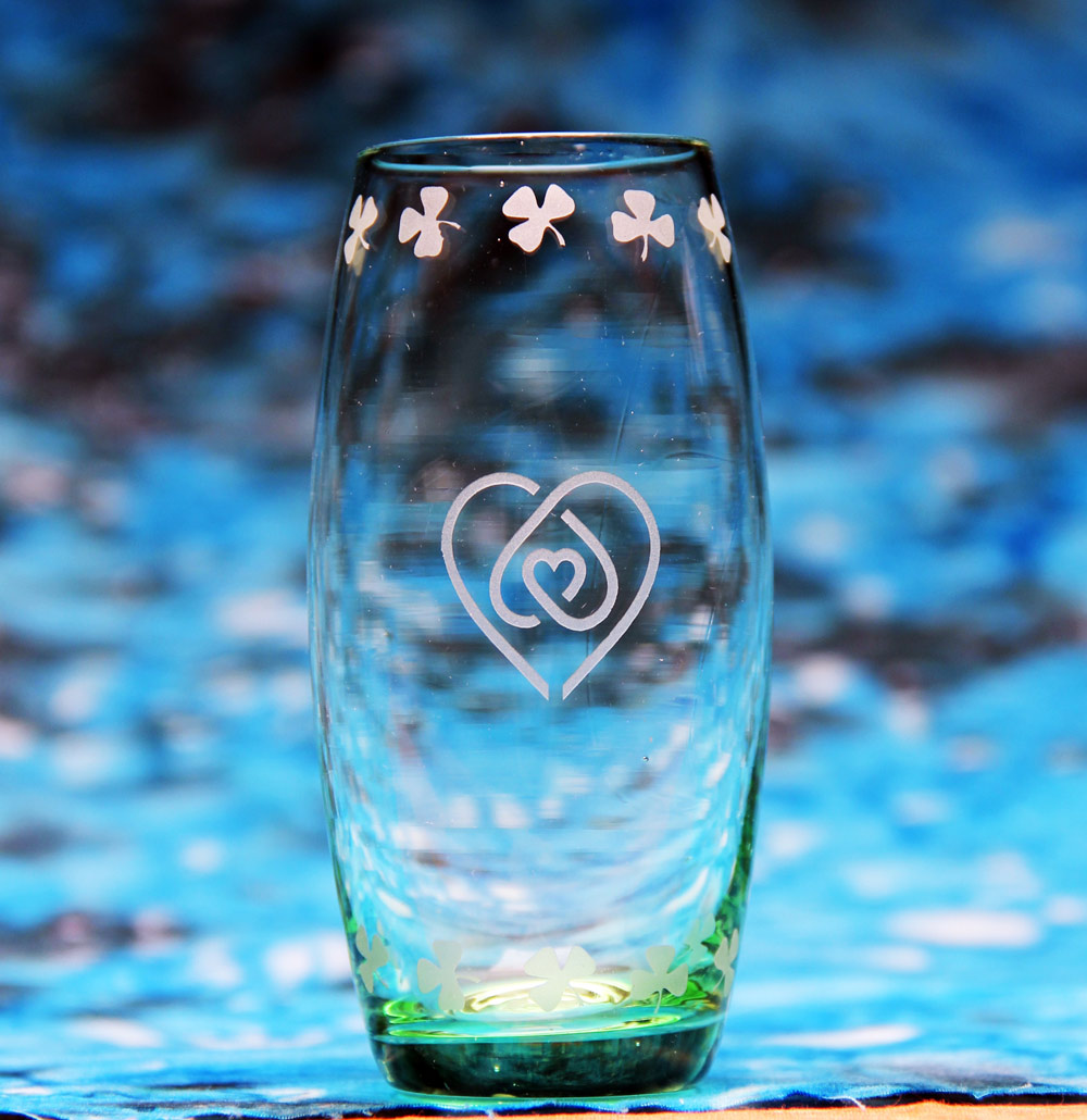 Heart Knot Shot Glass -  - Glass Etching Supplies Superstore