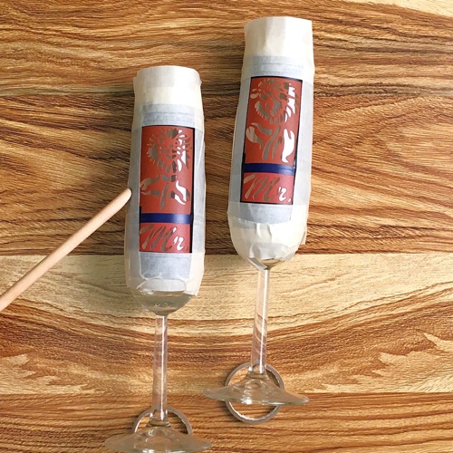 Dandelion Champagne Flutes