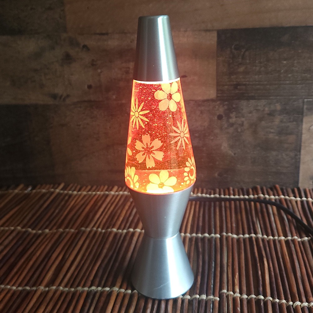 Flower Power Lava Lamp -  - Glass Etching Supplies Superstore