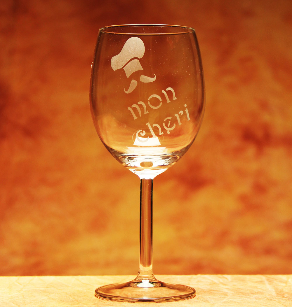 Mon Cheri Wine Glass - Etchworld.com - Glass Etching Supplies Superstore