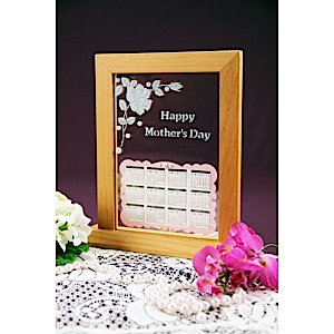Mother s Day Desk Calendar Etchworld com Glass Etching Supplies
