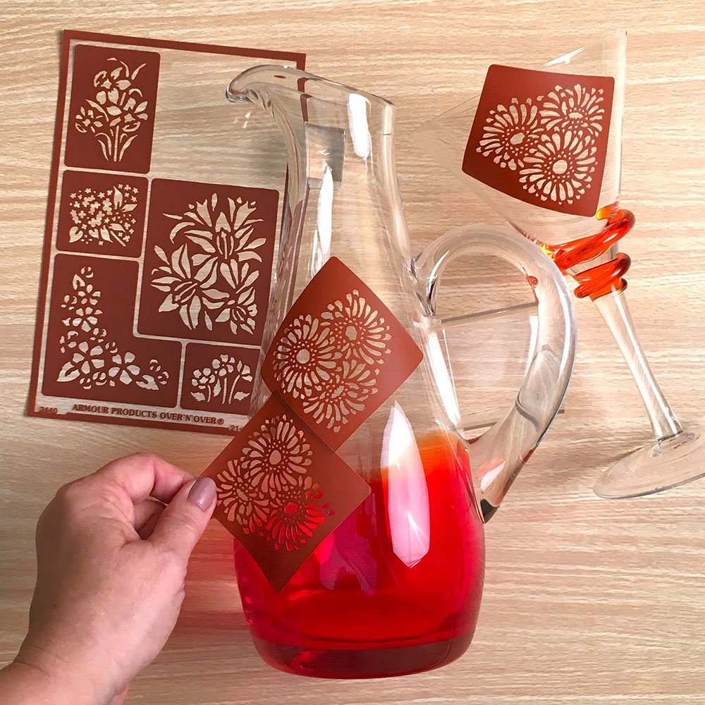 Orange Zinnia Cocktail Set