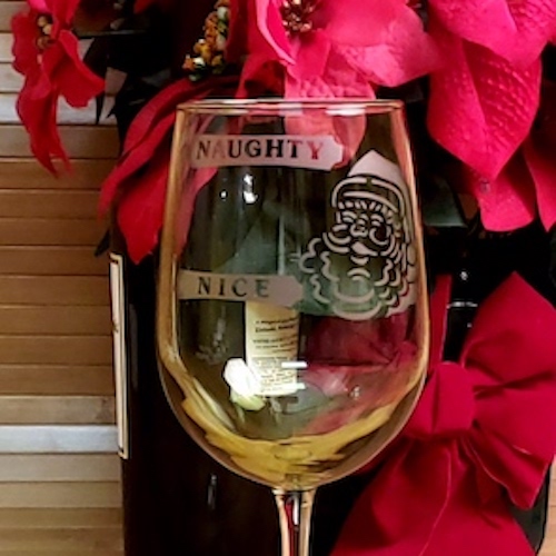 Naughty Is The New Nice Stemless Wine Glass - The Crystal Shoppe