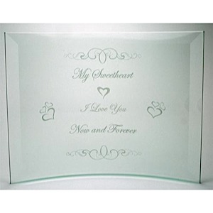 Sweetheart Etched Beveled Frame