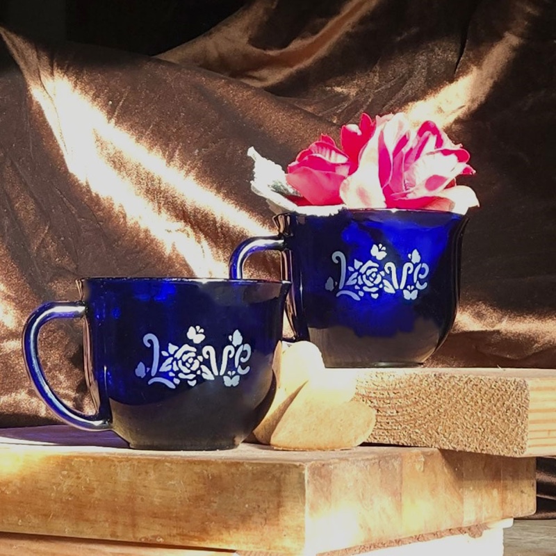 Blue Love Mugs