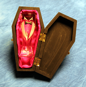 Dracula Shot Glass and Coffin Case