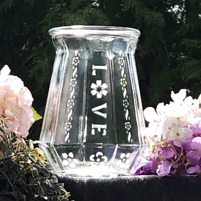 Floral LOVE Vase