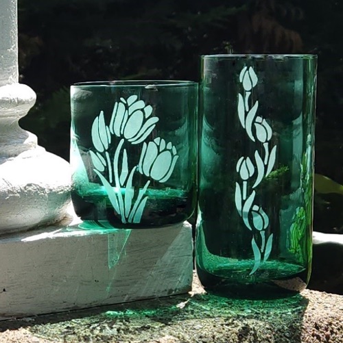 Floral Suncatcher -  - Glass Etching Supplies Superstore