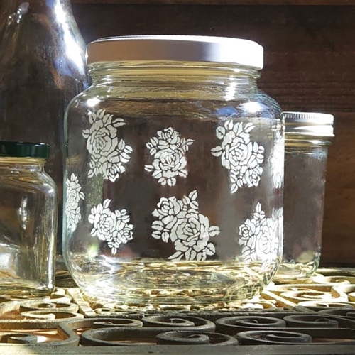 Rose Bouquet Pantry Jar