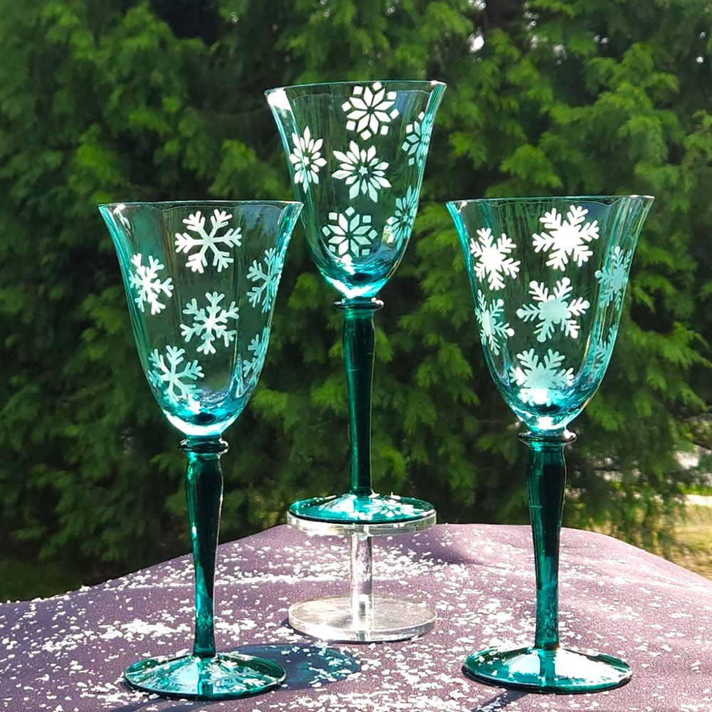 Snow & Ice Wine Glasses