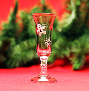 Christmas Cordial Glasses