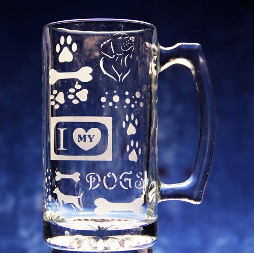Love My Dogs - Etchworld.com - Glass Etching Supplies Superstore