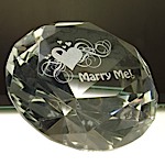 Marry Me Diamond Paperweight