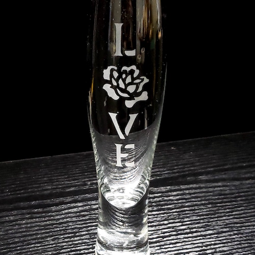 Floral LOVE Bud Vase