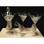 Etch Bath Martini Glasses