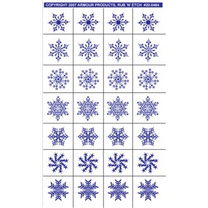 Snow flakes -  - Glass Etching Supplies Superstore