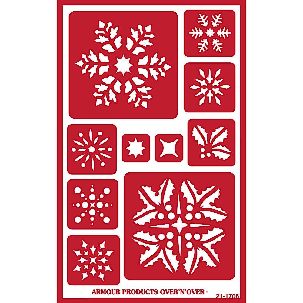 Snowflake Stencil Large Snowflake Stencils Christmas 