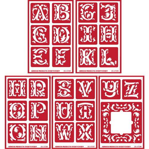 Vintage Alphabet (5 Pack)