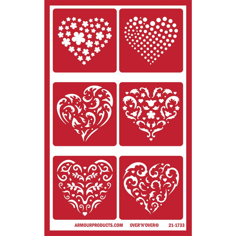 Six Hearts -  - Glass Etching Supplies Superstore