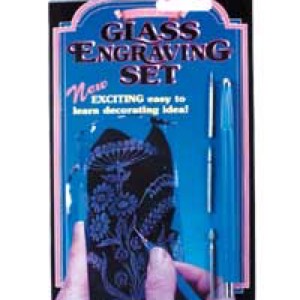 Glass engraving set