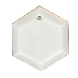 Clear-3.5" Hexagon Thick Bevel
